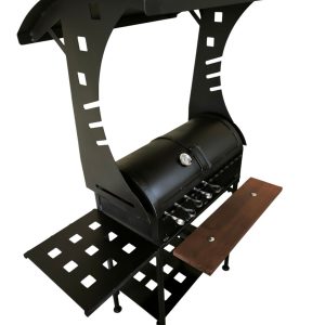 Гриль – мангал з кришкою та дахом 600х320х150 мм, сталь 4 мм